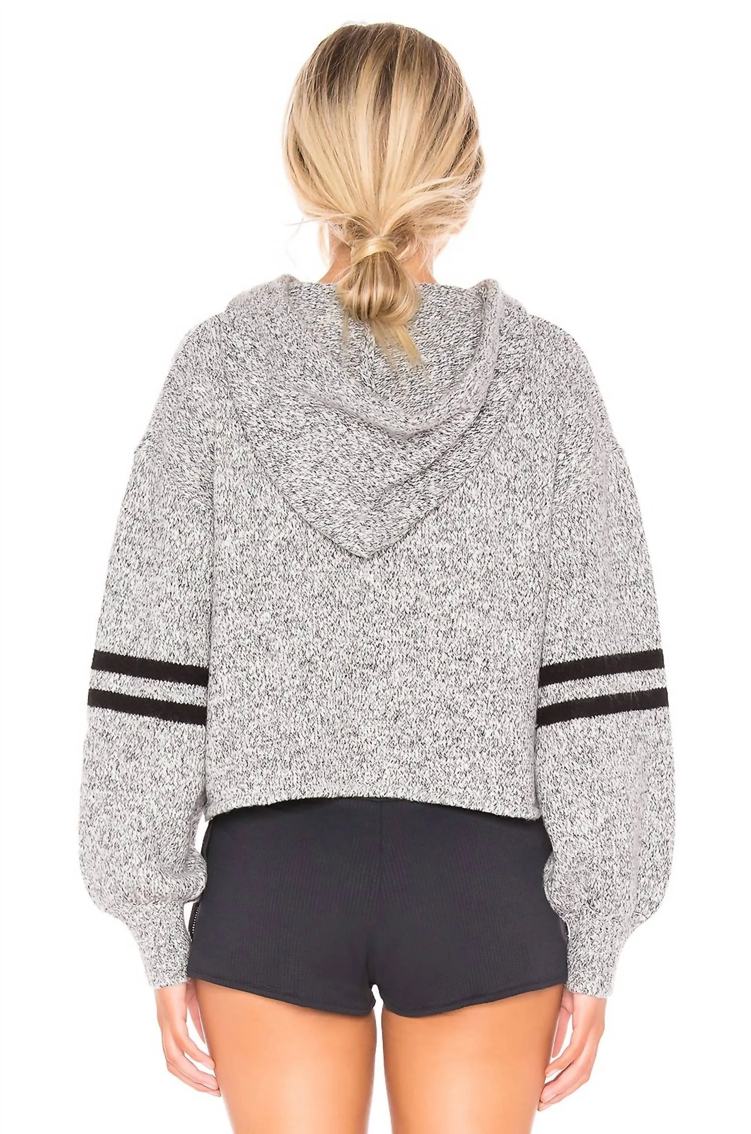 Varsity Sweater In Heather Grey