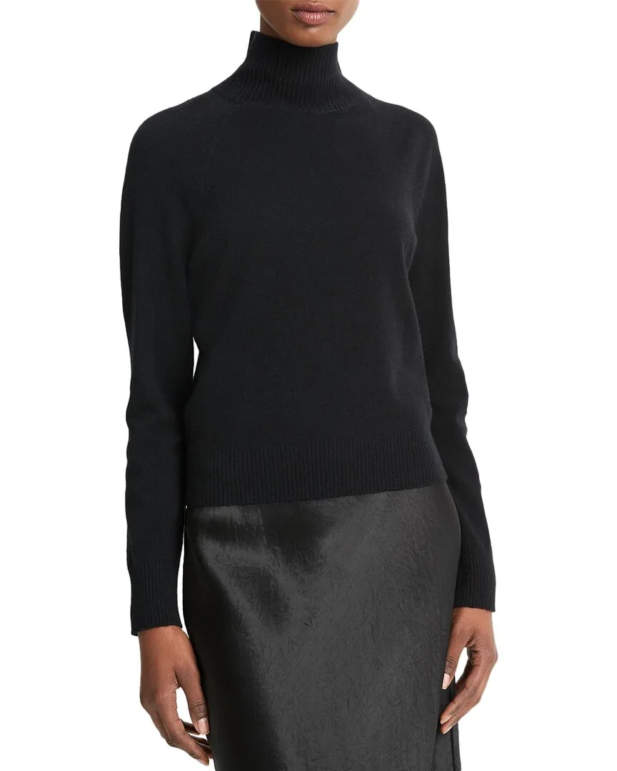 Vince Raglan Turtleneck Wool & Cashmere-Blend Sweater