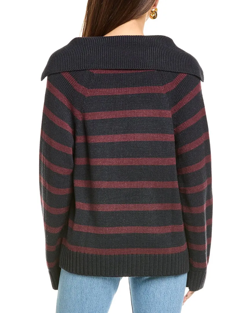 WeWoreWhat Collar V-Neck Sweater