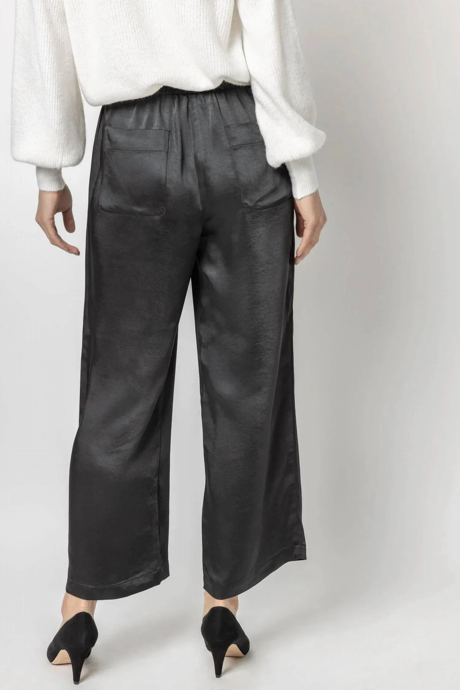 Wide Leg Pant In Black