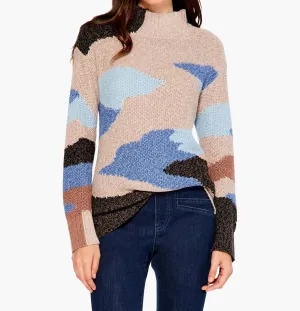 Winter Waves Sweater In Blue