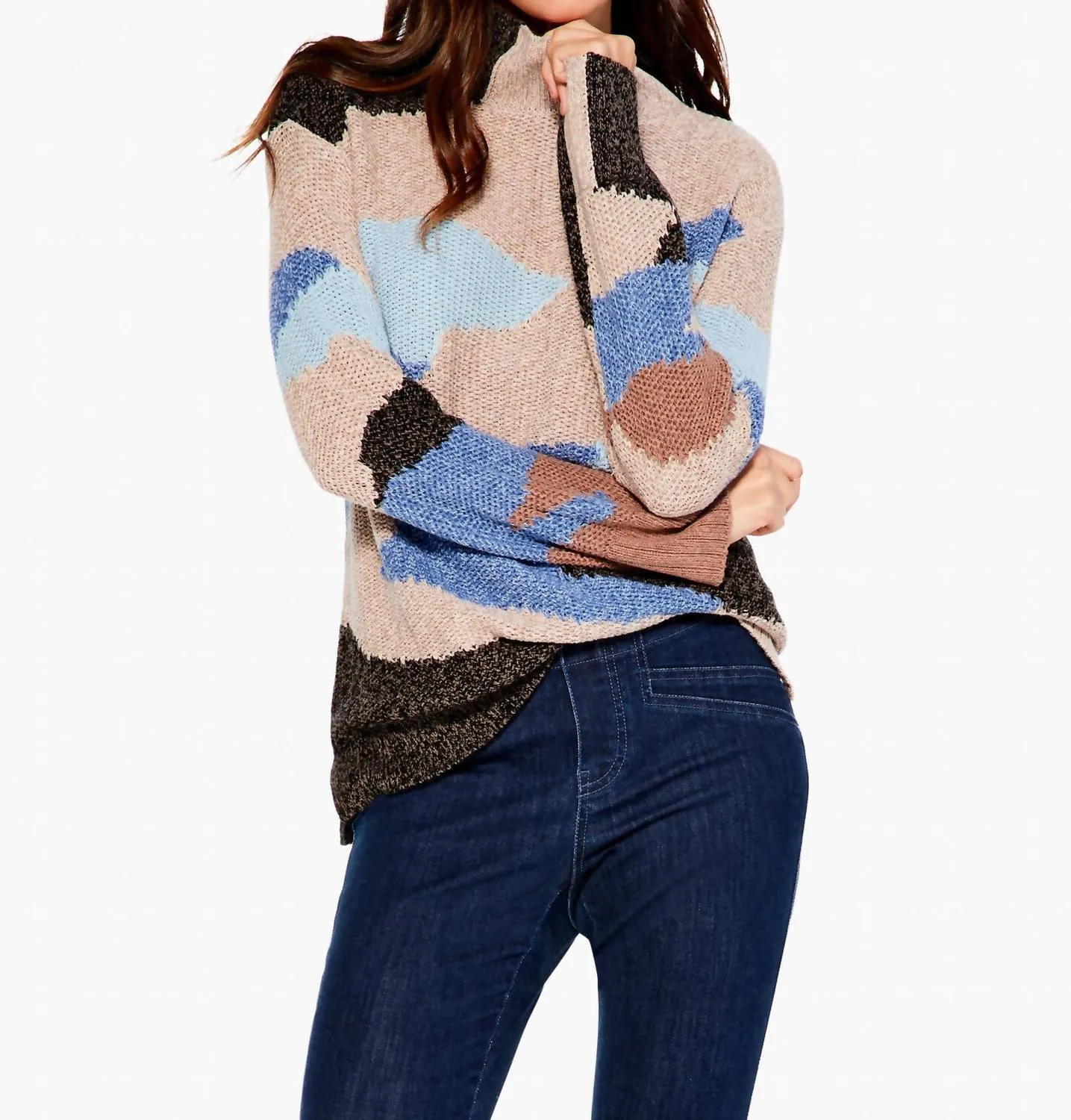 Winter Waves Sweater In Blue