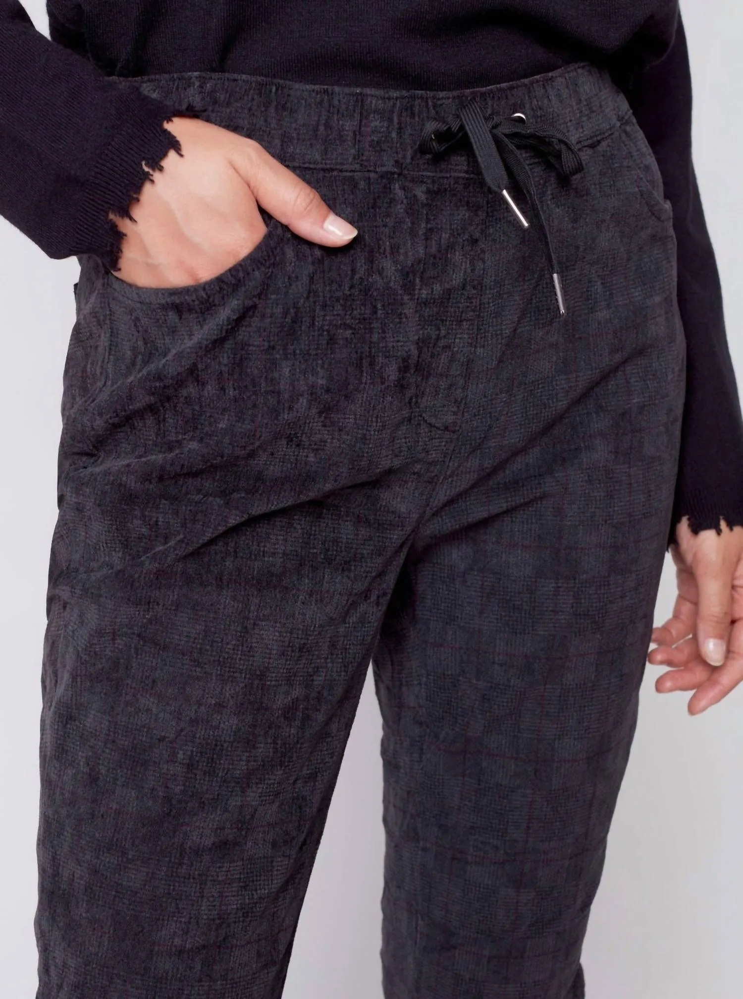Women's Corduroy Printed Jogger In Porto