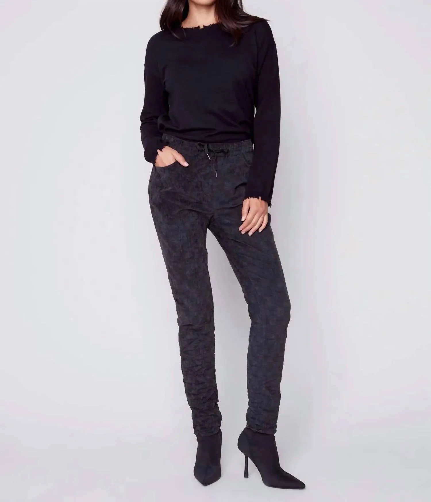 Women's Corduroy Printed Jogger In Porto