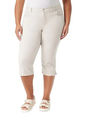Womens Denim Tummy Slimming Cropped Jeans