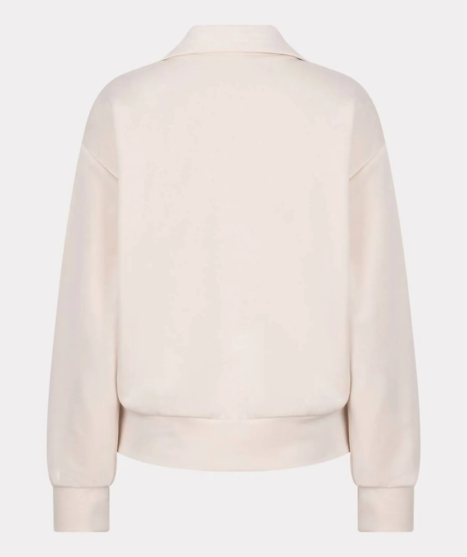 Women's Front Zipper Sweater In Sand