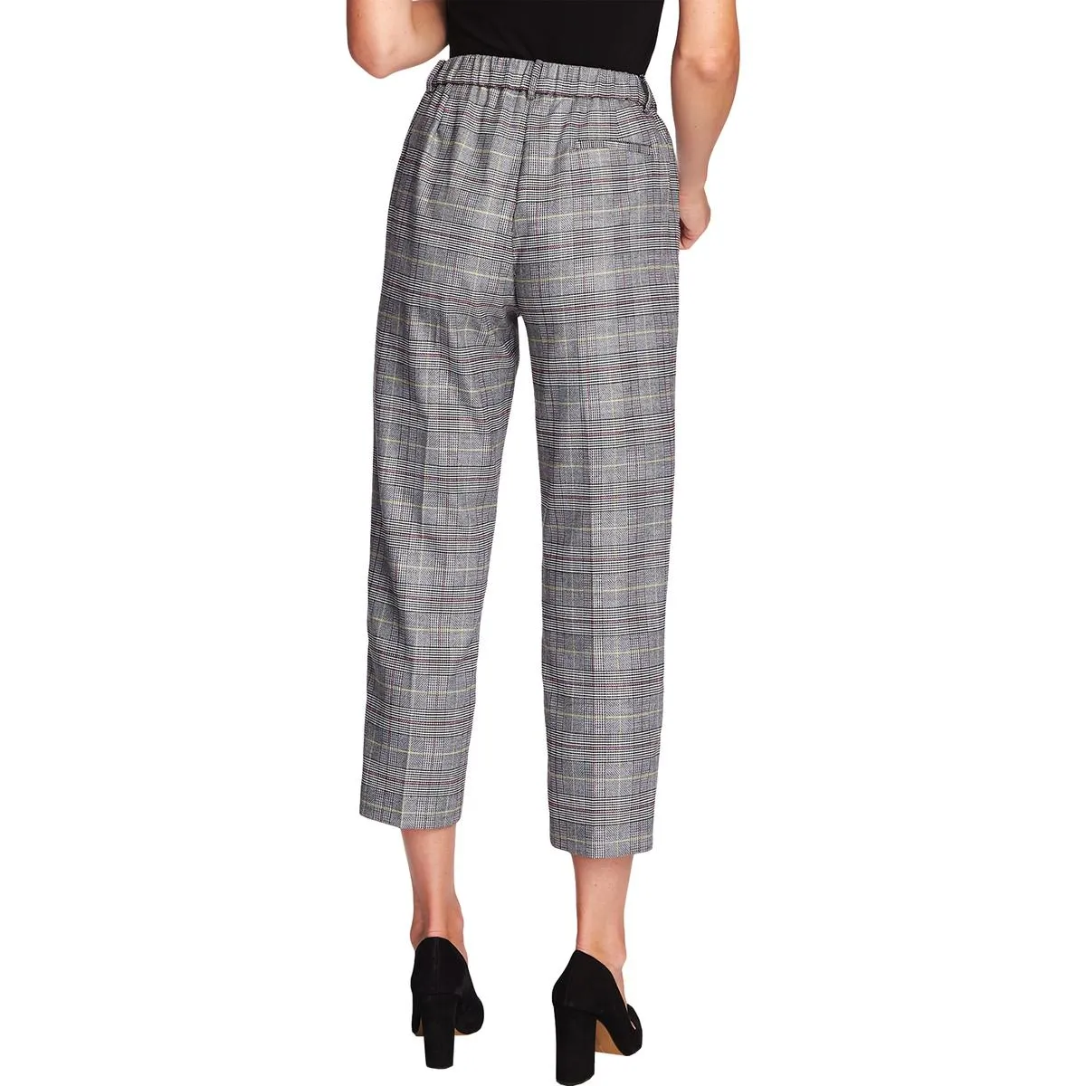 Womens Glen Plaid Cropped Capri Pants