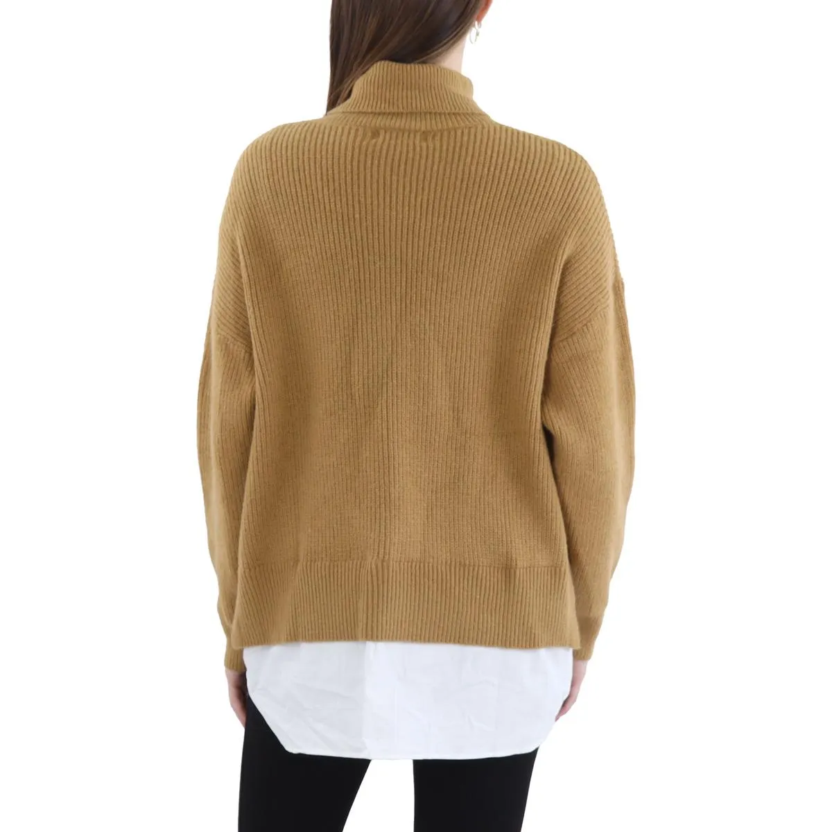Womens Knit Long Sleeve Turtleneck Sweater