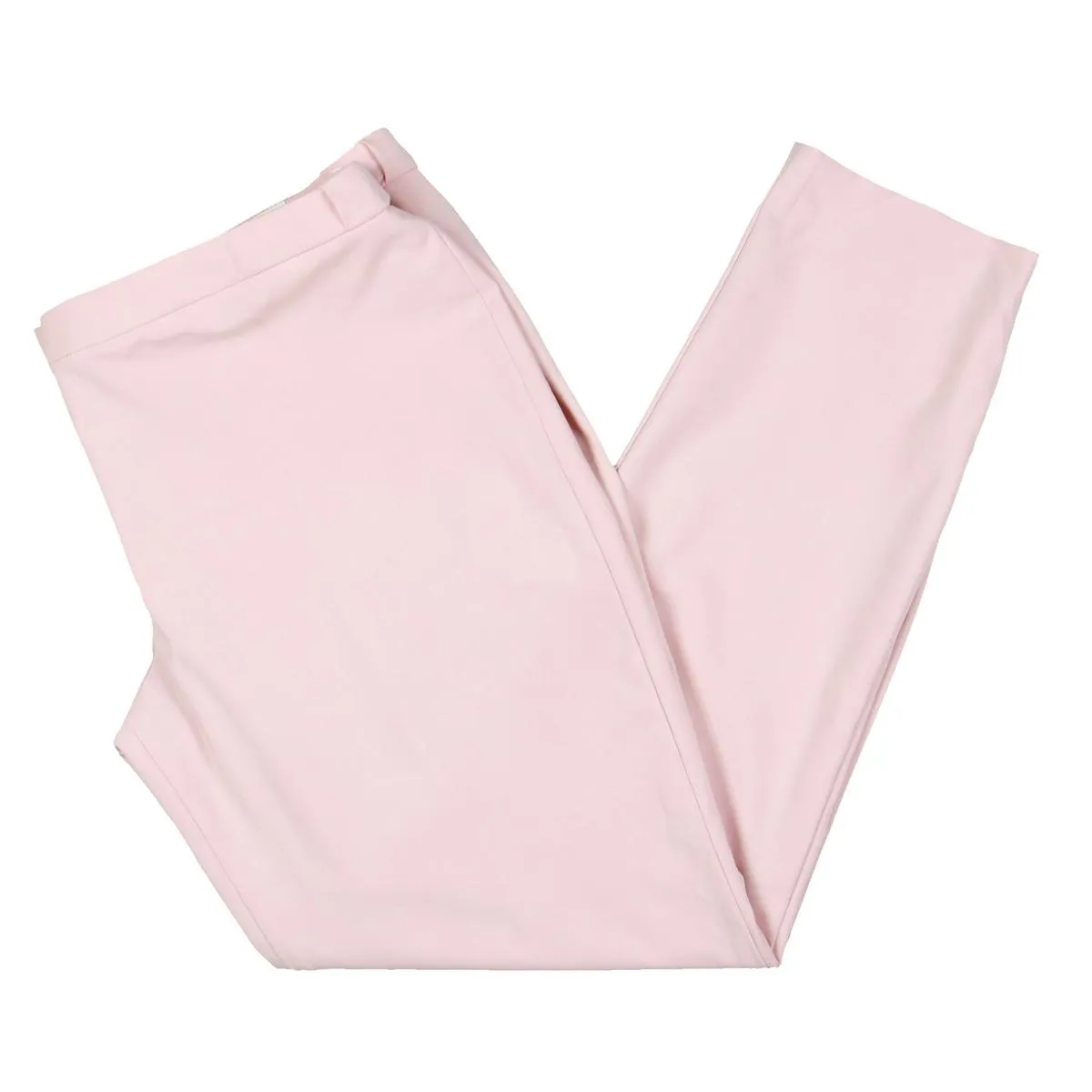 Womens Mid Rise Tapered Leg Straight Leg Pants