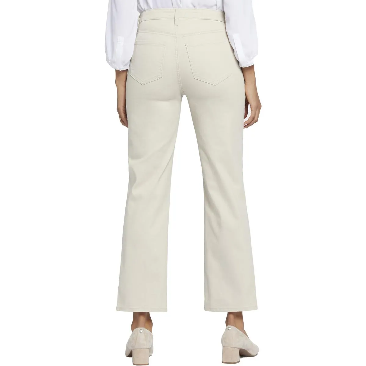 Womens Relaxed Ankle Straight Leg Jeans