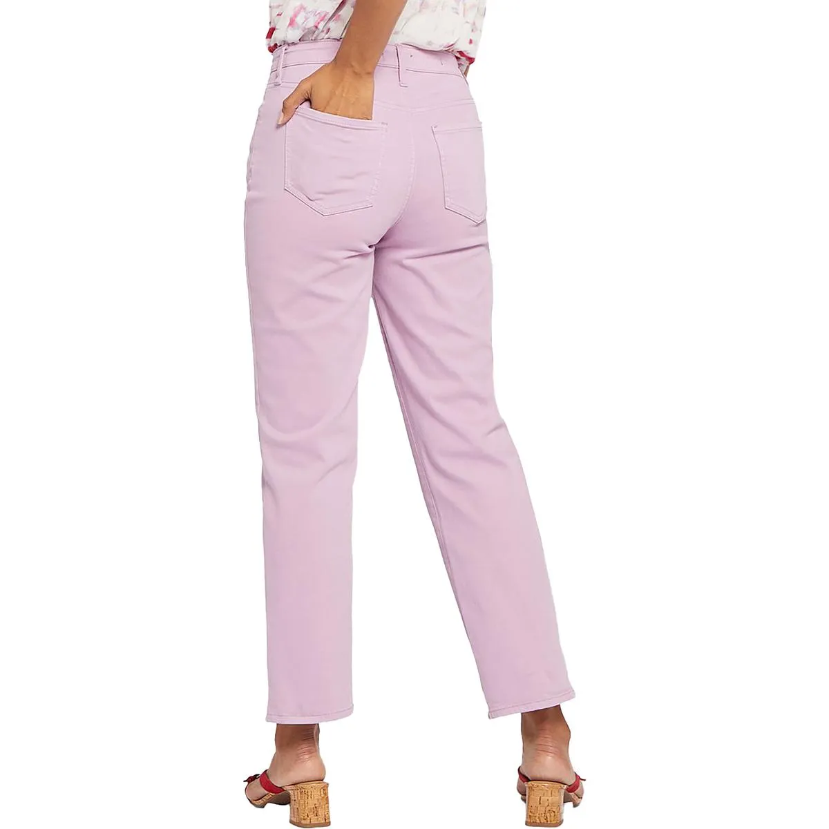 Womens Relaxed Ankle Straight Leg Jeans