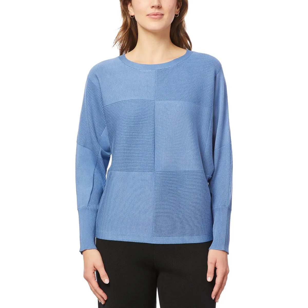 Womens Ribbed Viscose V-Neck Sweater