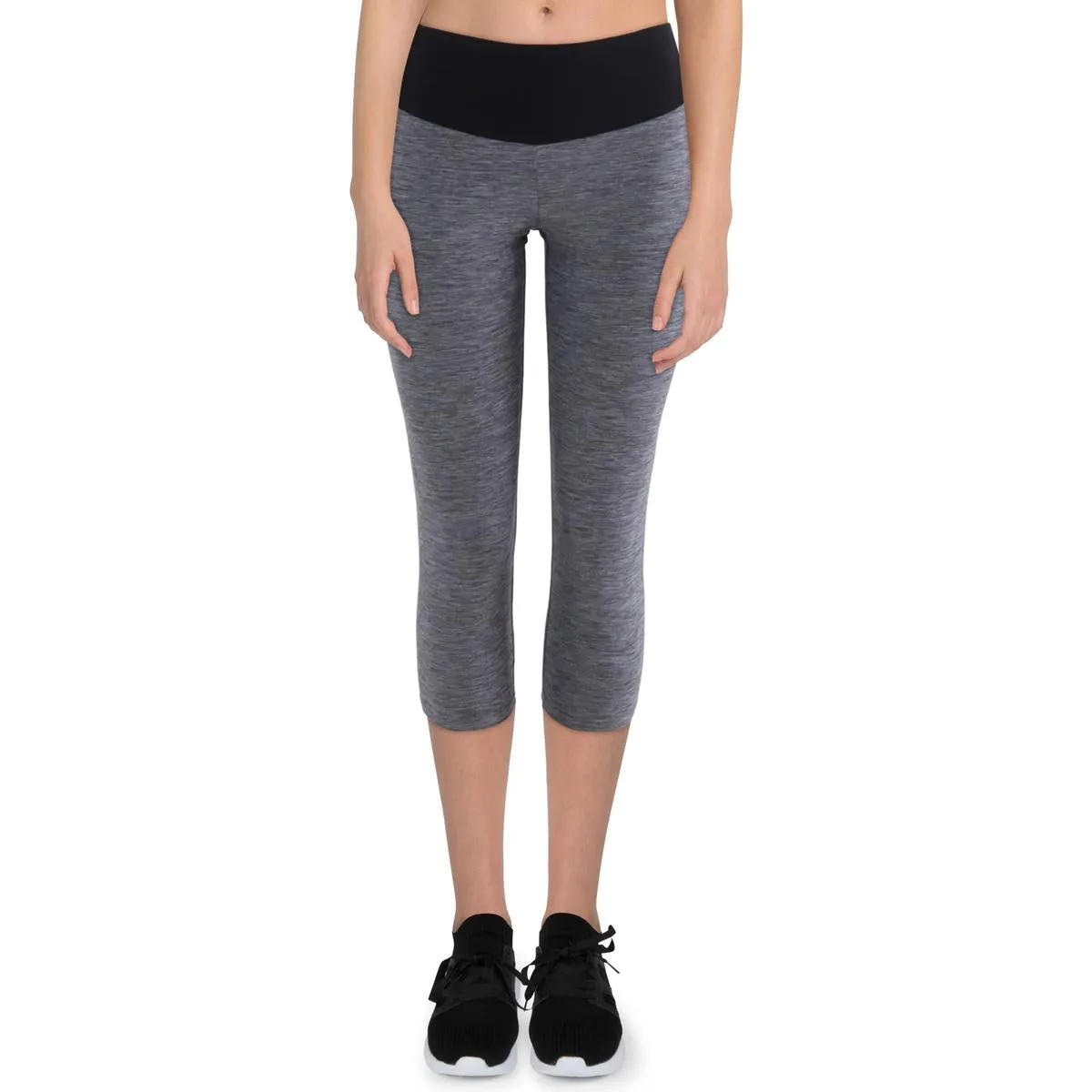 Womens Space Dye Polyester Capri Pants