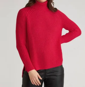 Women's Stella Turtleneck In Cherry Red