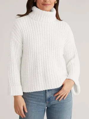 Women's Vida Turtleneck Sweater In Chalk