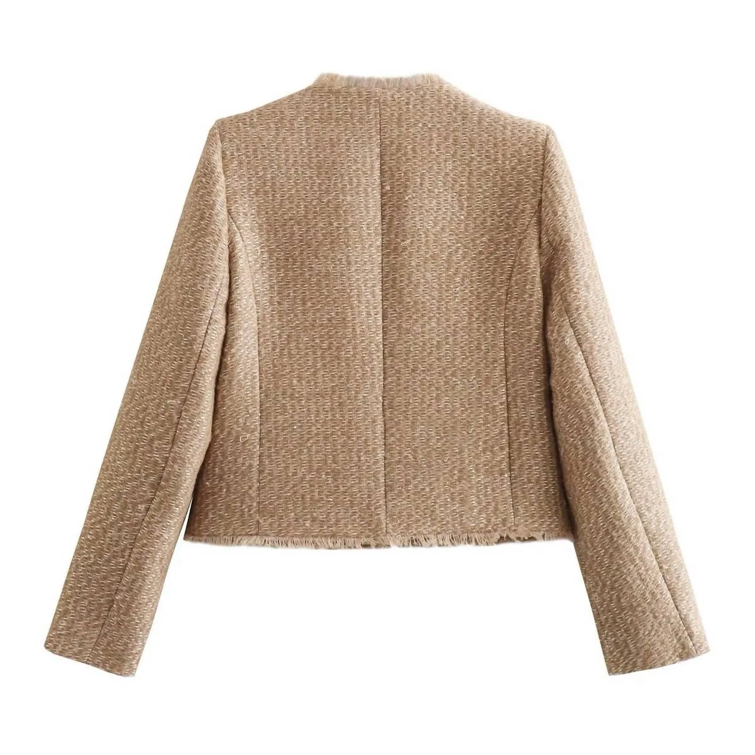 Women's Vintage Tweed Jacket In Khaki
