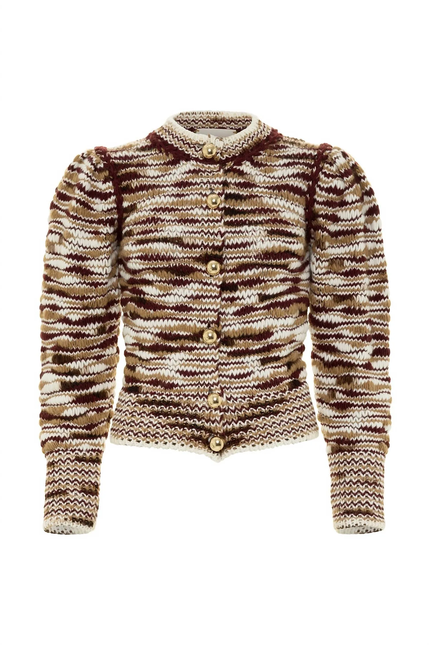 Yasmine Cardigan In Brown Multi